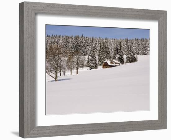 Black Forest in Winter, Near Schoenwald, Baden-Wurttemberg, Germany, Europe-Jochen Schlenker-Framed Photographic Print