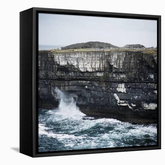 Black Fort, Aran Islands, County Galway, Connacht, Republic of Ireland, Europe-Andrew Mcconnell-Framed Premier Image Canvas