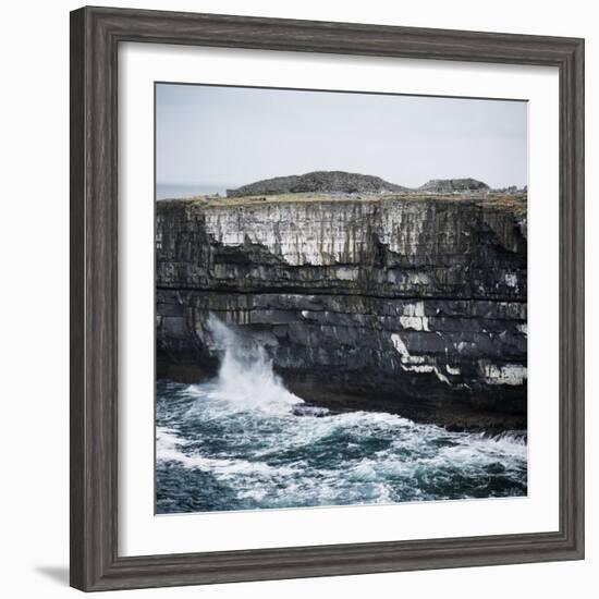 Black Fort, Aran Islands, County Galway, Connacht, Republic of Ireland, Europe-Andrew Mcconnell-Framed Photographic Print