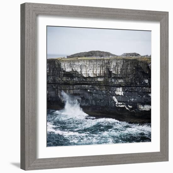 Black Fort, Aran Islands, County Galway, Connacht, Republic of Ireland, Europe-Andrew Mcconnell-Framed Photographic Print