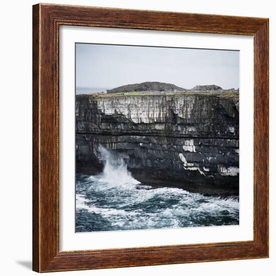 Black Fort, Aran Islands, County Galway, Connacht, Republic of Ireland, Europe-Andrew Mcconnell-Framed Photographic Print