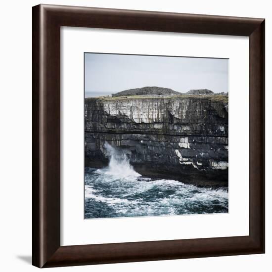 Black Fort, Aran Islands, County Galway, Connacht, Republic of Ireland, Europe-Andrew Mcconnell-Framed Photographic Print