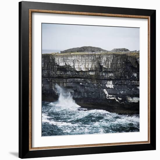 Black Fort, Aran Islands, County Galway, Connacht, Republic of Ireland, Europe-Andrew Mcconnell-Framed Photographic Print