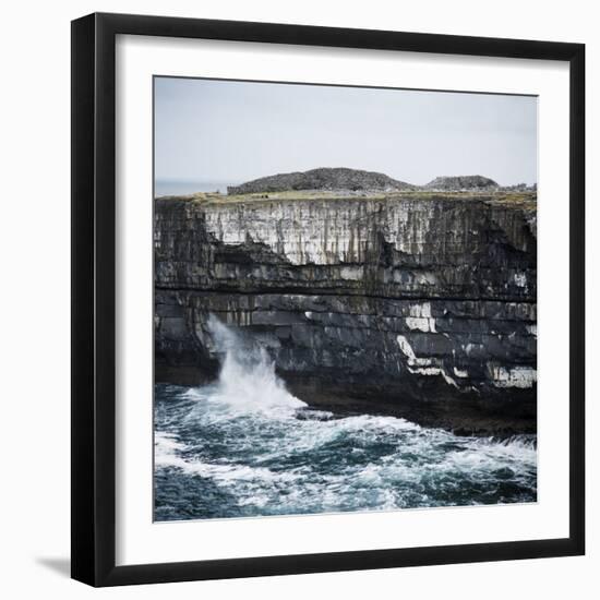 Black Fort, Aran Islands, County Galway, Connacht, Republic of Ireland, Europe-Andrew Mcconnell-Framed Photographic Print