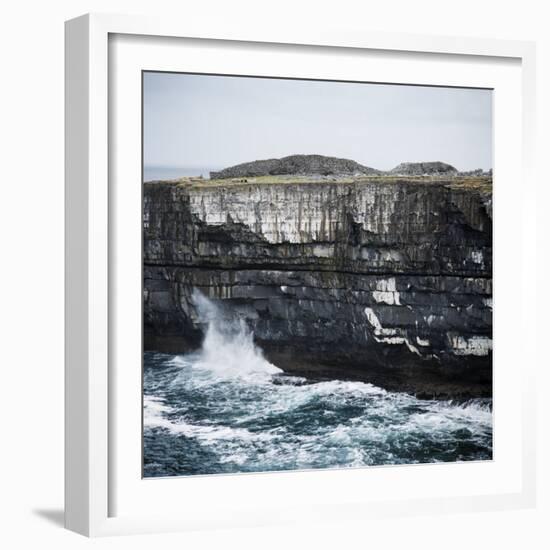 Black Fort, Aran Islands, County Galway, Connacht, Republic of Ireland, Europe-Andrew Mcconnell-Framed Photographic Print