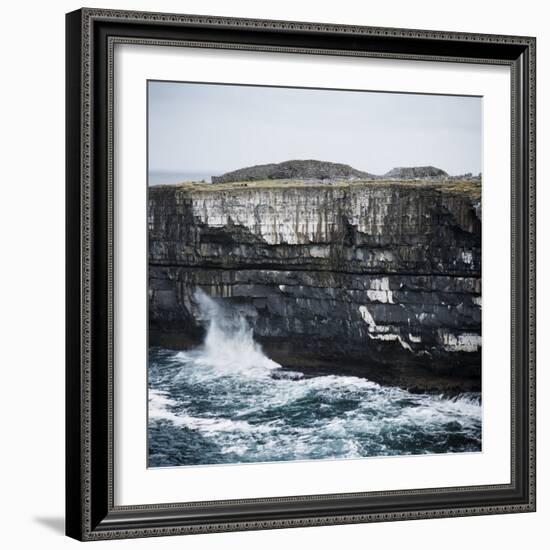 Black Fort, Aran Islands, County Galway, Connacht, Republic of Ireland, Europe-Andrew Mcconnell-Framed Photographic Print