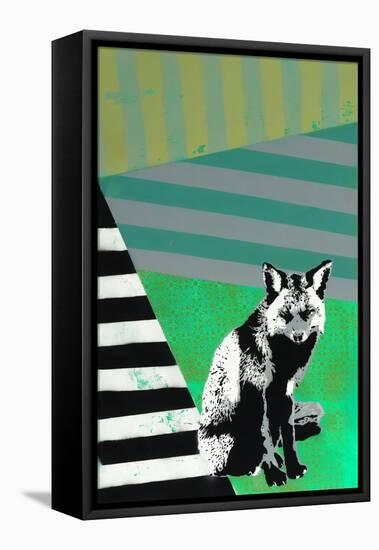 Black Fox-Urban Soule-Framed Premier Image Canvas