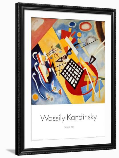 Black Frame-Wassily Kandinsky-Framed Art Print