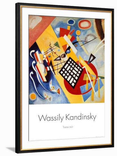 Black Frame-Wassily Kandinsky-Framed Art Print