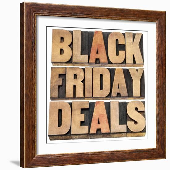 Black Friday-PixelsAway-Framed Art Print