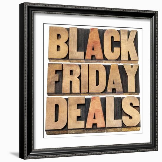 Black Friday-PixelsAway-Framed Art Print