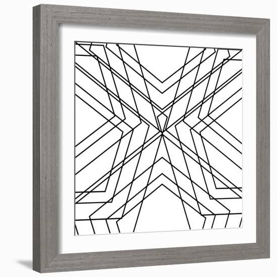 Black Geo-SD Graphics Studio-Framed Art Print