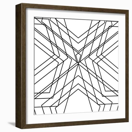 Black Geo-SD Graphics Studio-Framed Art Print