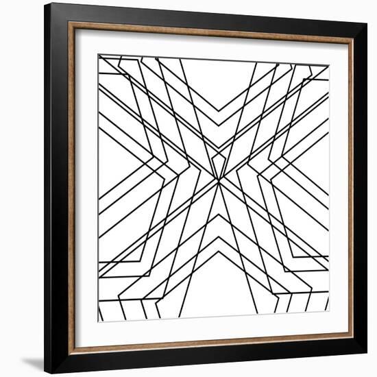 Black Geo-SD Graphics Studio-Framed Art Print