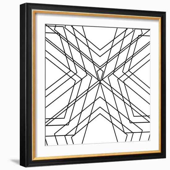 Black Geo-SD Graphics Studio-Framed Art Print