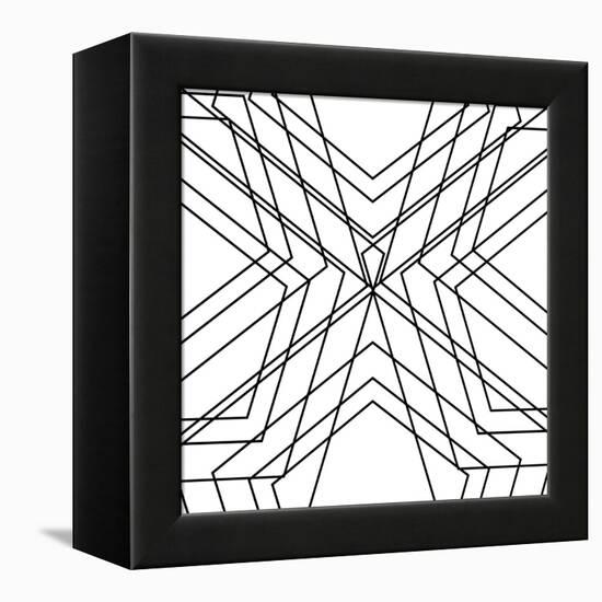 Black Geo-SD Graphics Studio-Framed Stretched Canvas