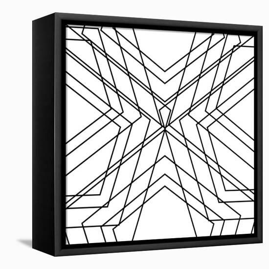 Black Geo-SD Graphics Studio-Framed Stretched Canvas