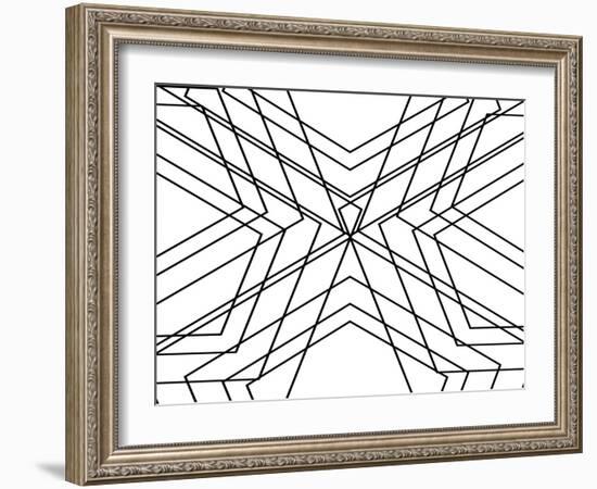 Black Geo-SD Graphics Studio-Framed Art Print