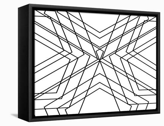 Black Geo-SD Graphics Studio-Framed Stretched Canvas