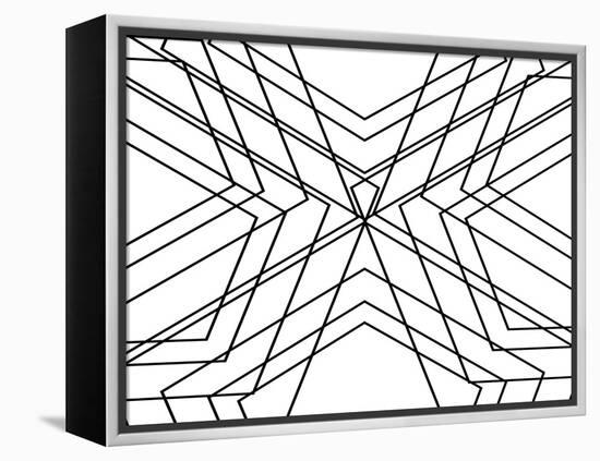 Black Geo-SD Graphics Studio-Framed Stretched Canvas