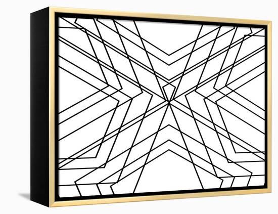 Black Geo-SD Graphics Studio-Framed Stretched Canvas