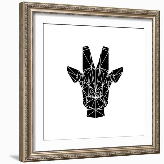 Black Giraffe-Lisa Kroll-Framed Premium Giclee Print