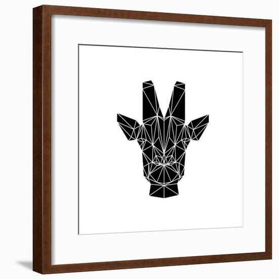 Black Giraffe-Lisa Kroll-Framed Premium Giclee Print