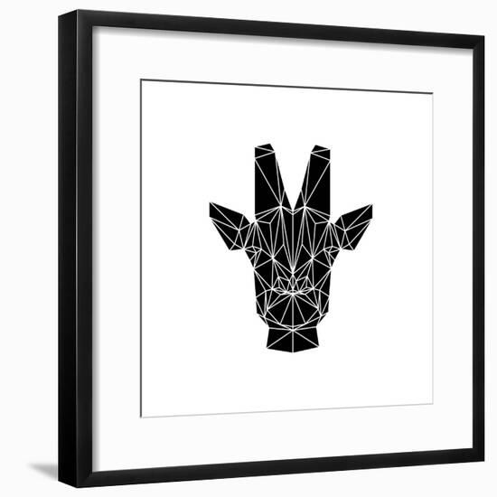 Black Giraffe-Lisa Kroll-Framed Premium Giclee Print