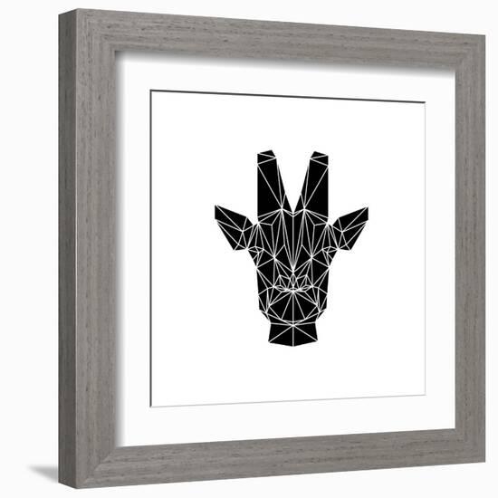 Black Giraffe-Lisa Kroll-Framed Art Print