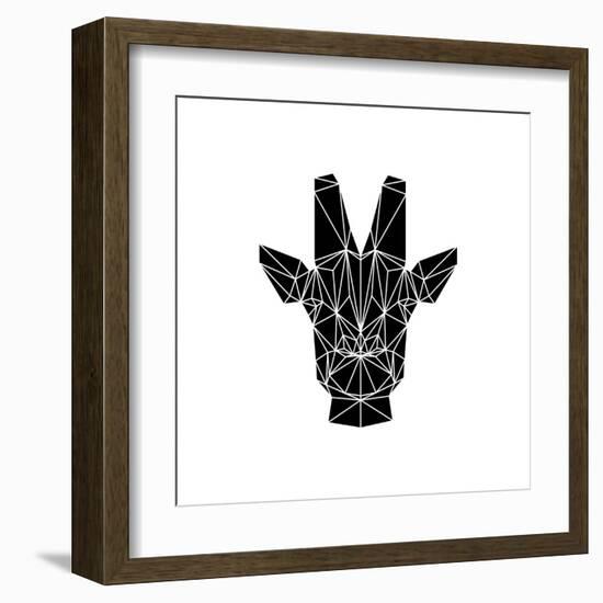 Black Giraffe-Lisa Kroll-Framed Art Print