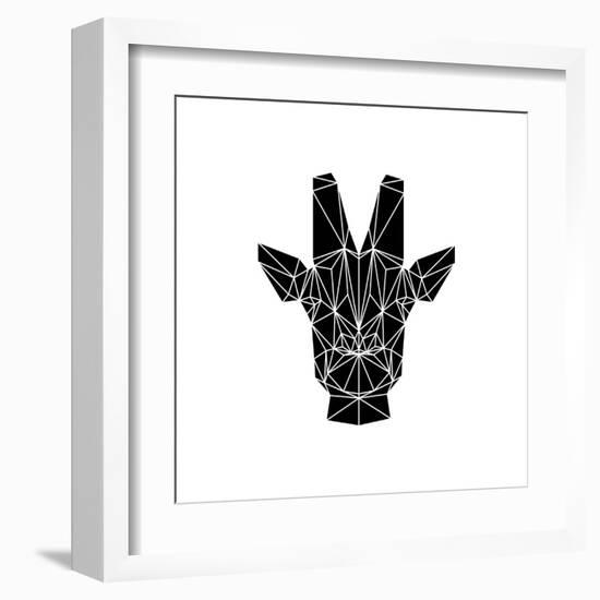 Black Giraffe-Lisa Kroll-Framed Art Print