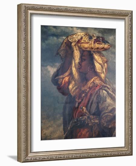 Black Girl with Fruit, 1882-John Gilbert-Framed Giclee Print