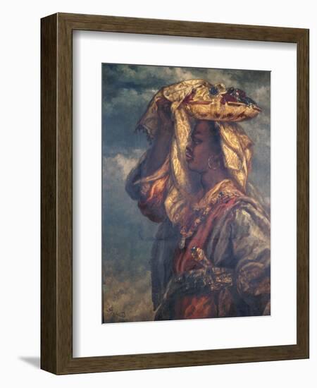 Black Girl with Fruit, 1882-John Gilbert-Framed Giclee Print