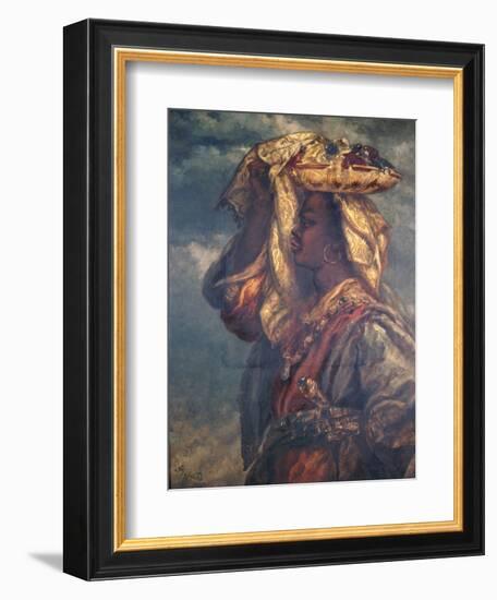 Black Girl with Fruit, 1882-John Gilbert-Framed Giclee Print