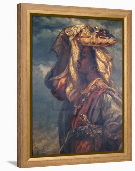 Black Girl with Fruit, 1882-John Gilbert-Framed Premier Image Canvas