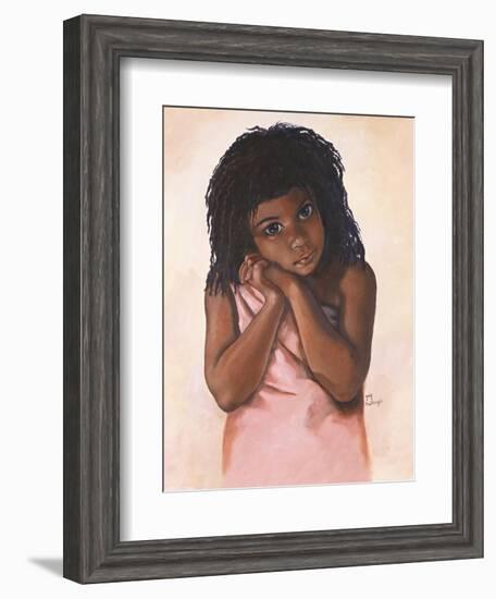 Black Girl-Judy Mastrangelo-Framed Giclee Print