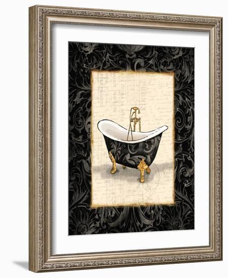 Black Gold Bath-Jace Grey-Framed Art Print