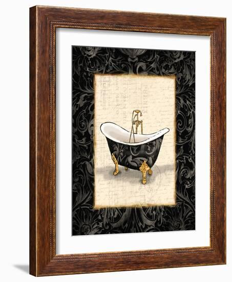 Black Gold Bath-Jace Grey-Framed Art Print