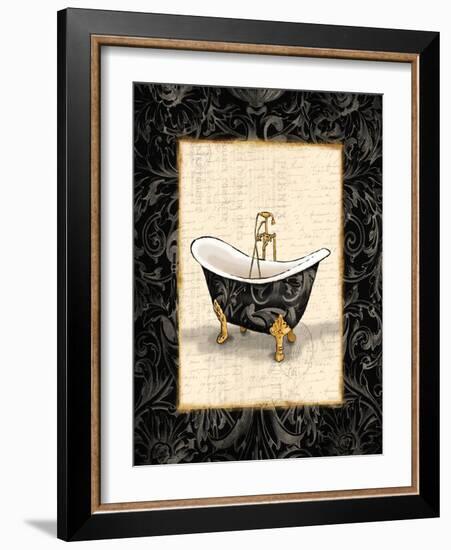 Black Gold Bath-Jace Grey-Framed Art Print