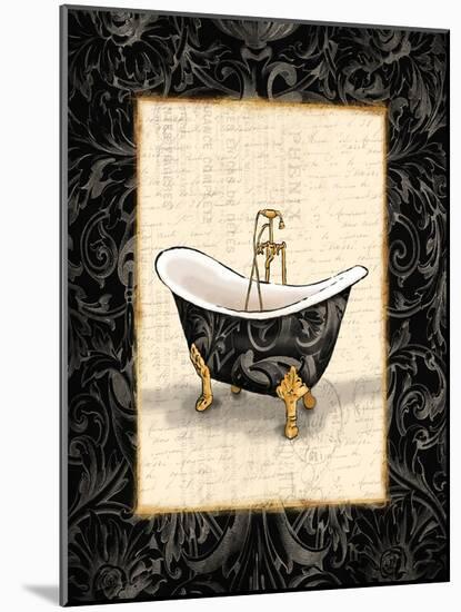 Black Gold Bath-Jace Grey-Mounted Art Print
