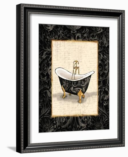 Black Gold Bath-Jace Grey-Framed Art Print