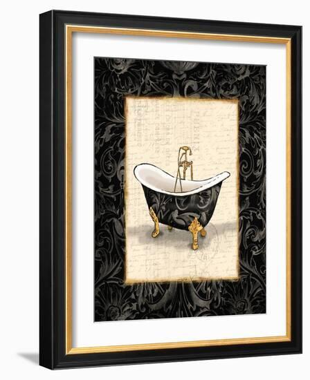 Black Gold Bath-Jace Grey-Framed Art Print