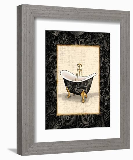 Black Gold Bath-Jace Grey-Framed Art Print