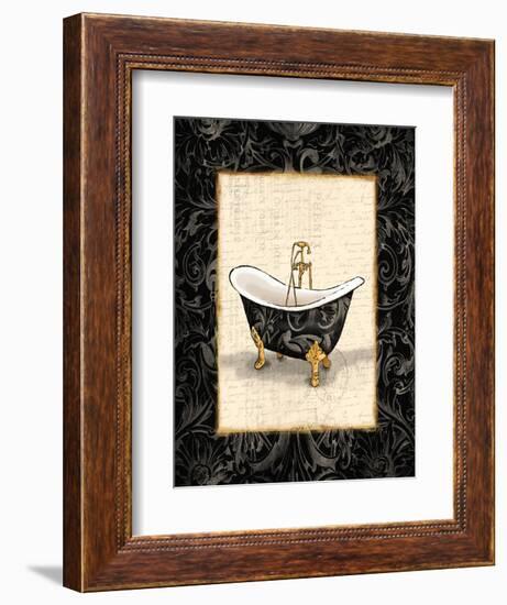 Black Gold Bath-Jace Grey-Framed Art Print