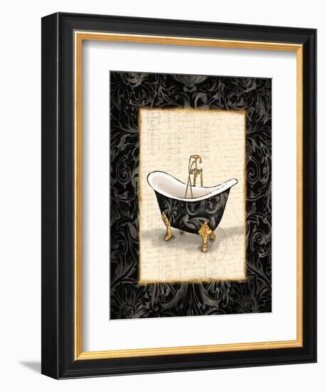 Black Gold Bath-Jace Grey-Framed Art Print