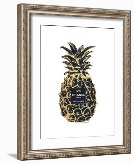 Black Gold Pineapple-Amanda Greenwood-Framed Art Print