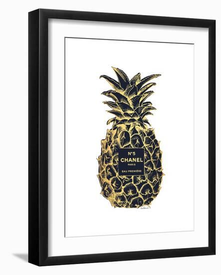 Black Gold Pineapple-Amanda Greenwood-Framed Art Print