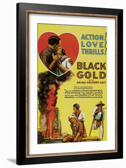 Black Gold-null-Framed Art Print