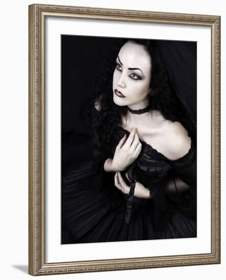 Black Gothic Dream-Lynne Davies-Framed Photographic Print