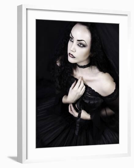 Black Gothic Dream-Lynne Davies-Framed Photographic Print